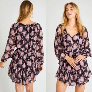 Loveshackfancy popover dress in Raven